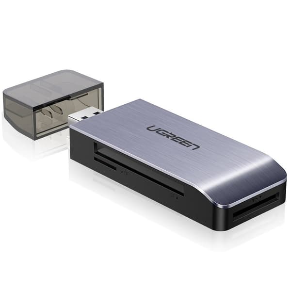 Ugreen USB 3.0 SD/ micro SD kort läsare Grå