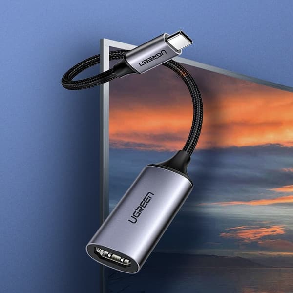 Ugreen USB-C HDMI 2.0 Thunderbolt 3 MacBook/PC Grå