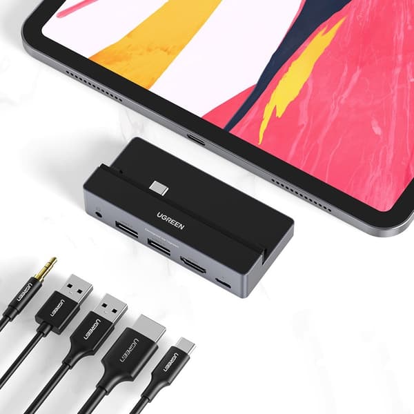 UGreen 5in1 USB-C HUB 3.2 Gen 1 100 W Grå