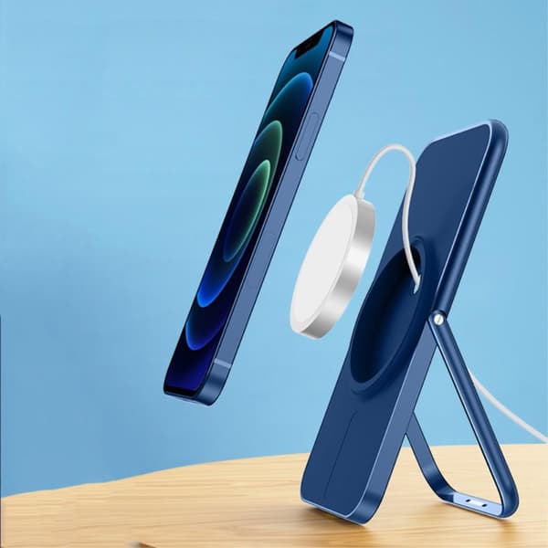 Desktop Mount Magsafe Wireless Charger - Blå