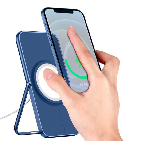 Desktop Mount Magsafe Wireless Charger - Blå