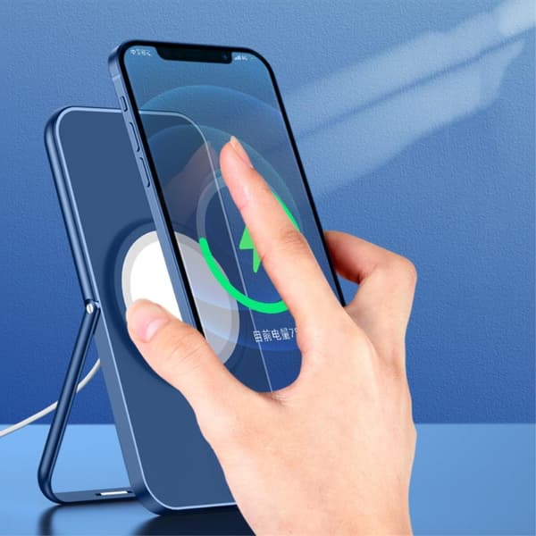 Desktop Mount Magsafe Wireless Charger - Blå