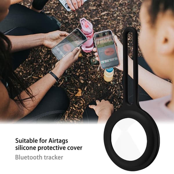 Liquid Silikon Skal till Apple Airtag - Rosa