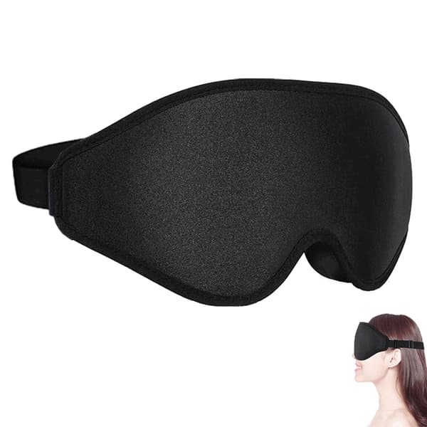 Bekväm Sovmask / Ögonmask - Svart