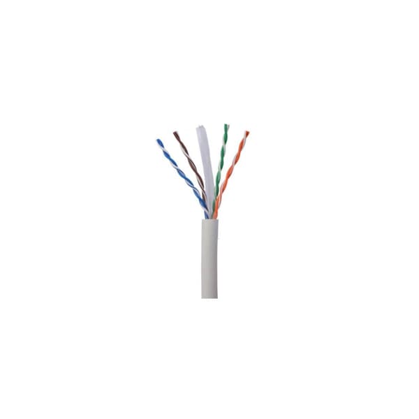 NORTH Nätverkskabel Cat6A UTP Vit 50m kontaktlös Solid 10Gb/s