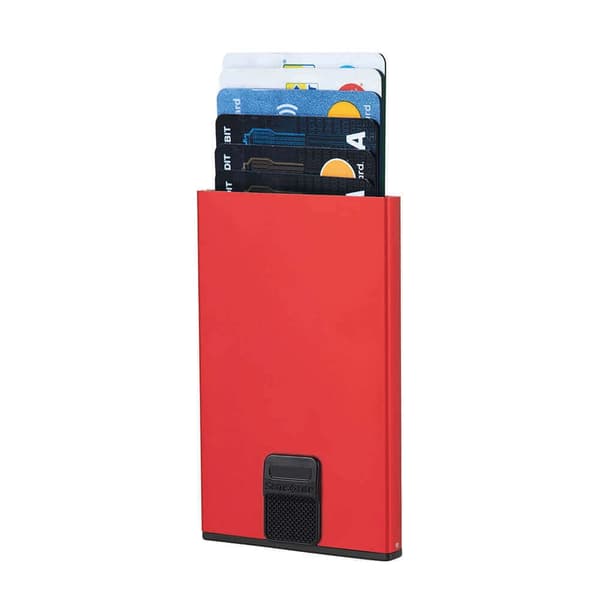 Samsonite Korthållare Plånbok Alufit RFID Slide Alu - Röd