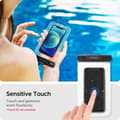Miniatyrbild 4 av 6: Spigen 2-Pack Universala Vattentät Mobilväskor A601 - Crystal Clear
