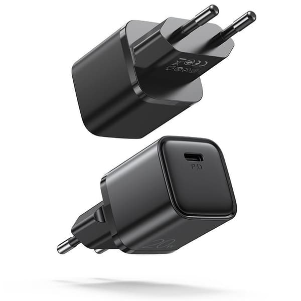 Joyroom Snabb väggladdare USB Typ-C 20W PD QC 3.0 AFC - Svart