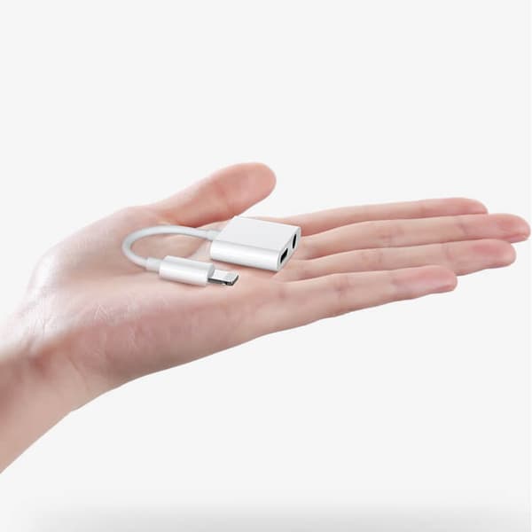 Joyroom Lightning - 2x Lightning headphone adapter Vit