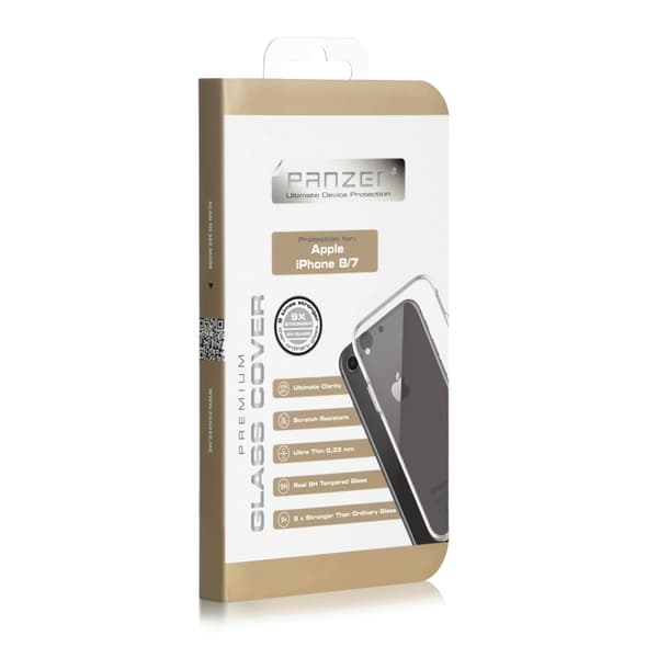 Panzer - Härdat Glas Skärmskydd Cover iPhone 8/7