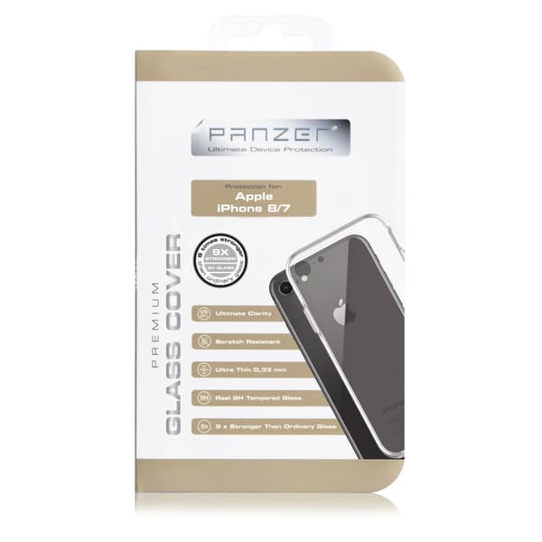Panzer - Härdat Glas Skärmskydd Cover iPhone 8/7