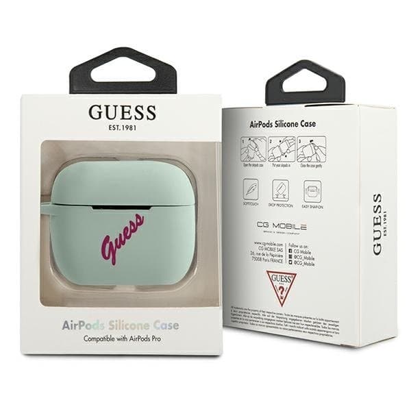 Guess Skal AirPods Pro Silicone Vintage - Blå/Fuschia