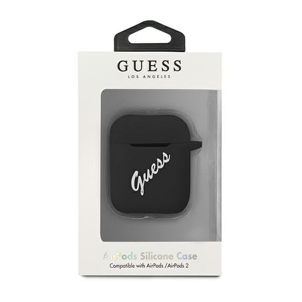 Guess Skal AirPods Silicone Vintage - Svart/Vit