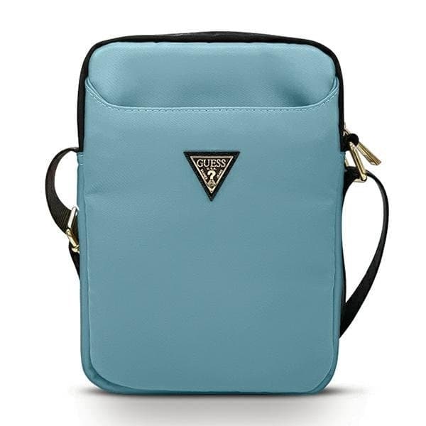 Guess Väska 10" Nylon Triangle Logo - Blå