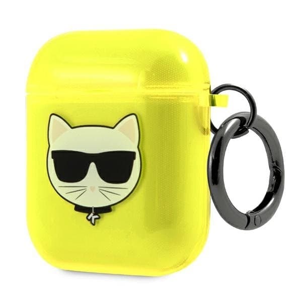 Karl Lagerfeld Skal AirPods Choupette - Gul