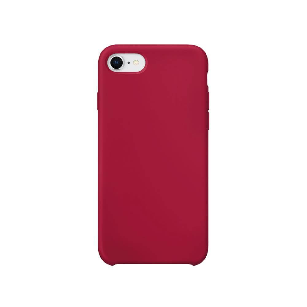 XQISIT Silikon Skal till iPhone SE 2020 - Red