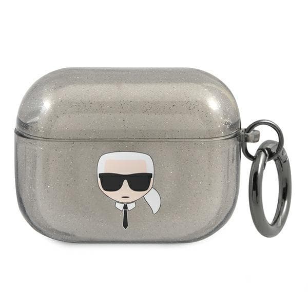 Karl Lagerfeld Glitter Karl`S Head Skal Airpods Pro - Svart