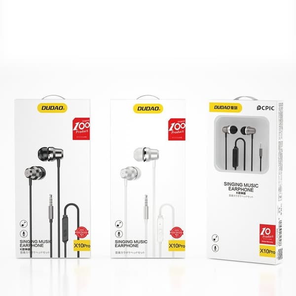 Dudao In-Ear Hörlurar 3.5 mm Mini Jack - Vit