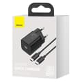 Miniatyrbild 6 av 6: Baseus EU Super Väggladdare USB-C Kabel 1m 25W - Svart