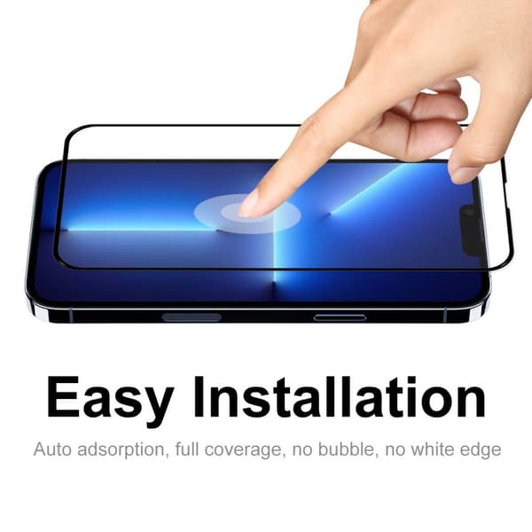 [1-PACK] Härdat Glas Skärmskydd iPhone 13 Mini - Svart