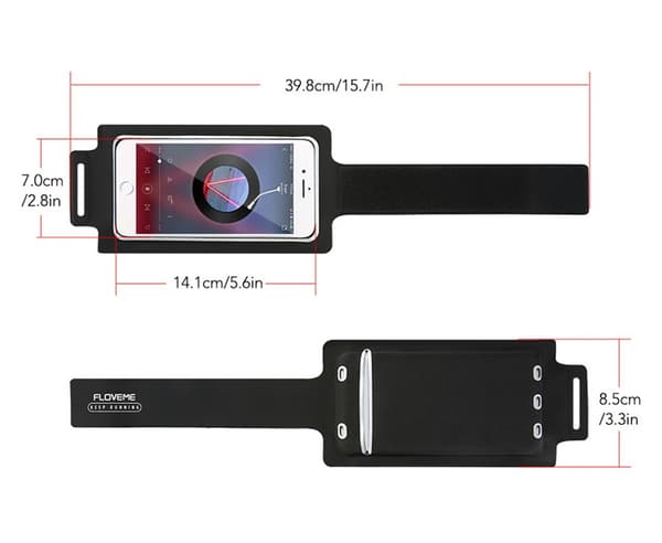 Floveme 5.5'' Sports Handband - Svart