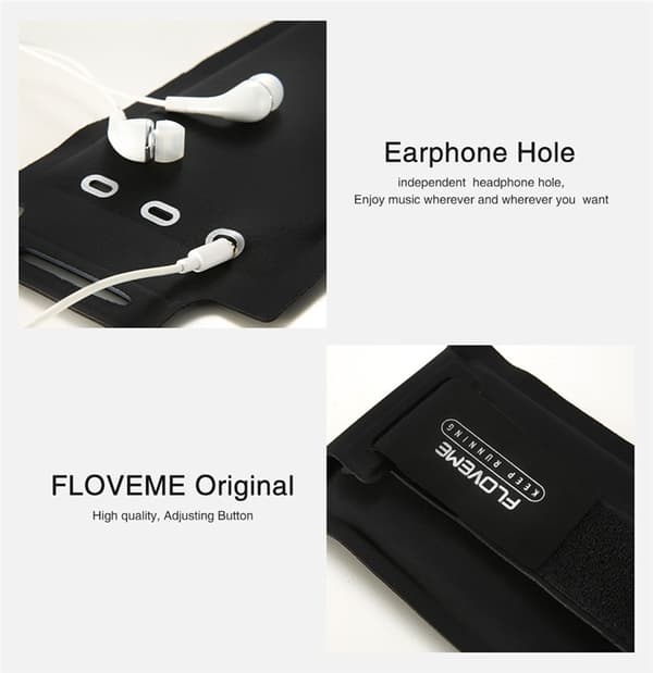 Floveme 5.5'' Sports Handband - Svart