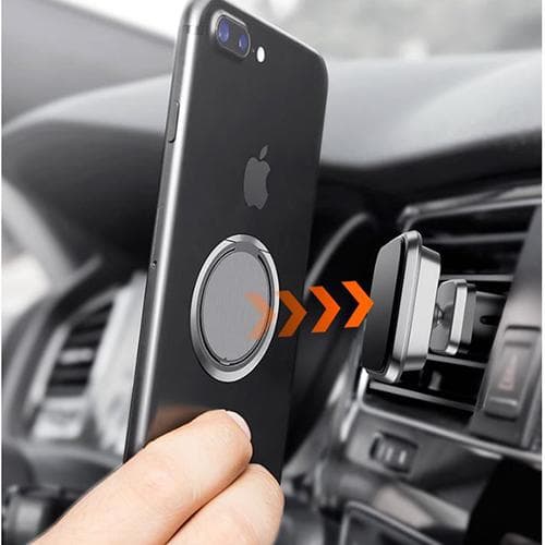 Metal Ringhållare till Mobiltelefon - Svart