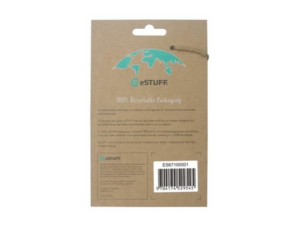 eSTUFF - Baksidedeksel for mobiltelefon - termoplast-polyuretan (TPU) - blank - for Apple iPhone 13 mini
