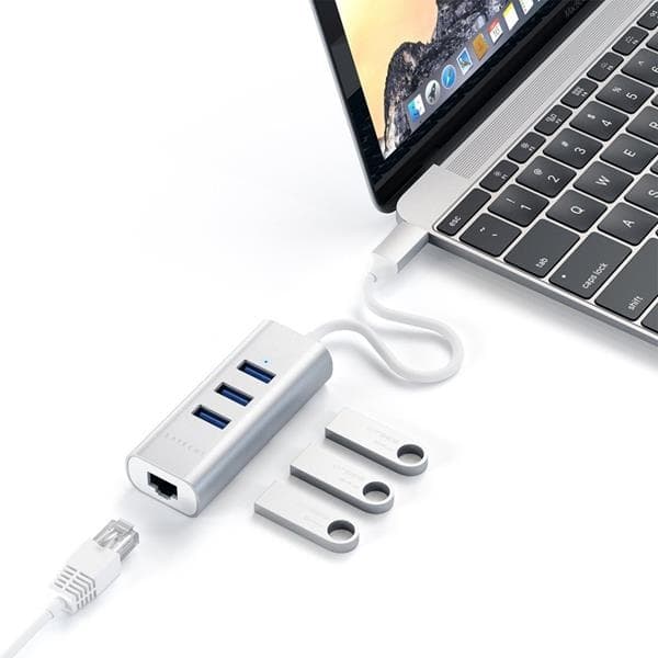 Satechi USB-C hubb av aluminium - Silver