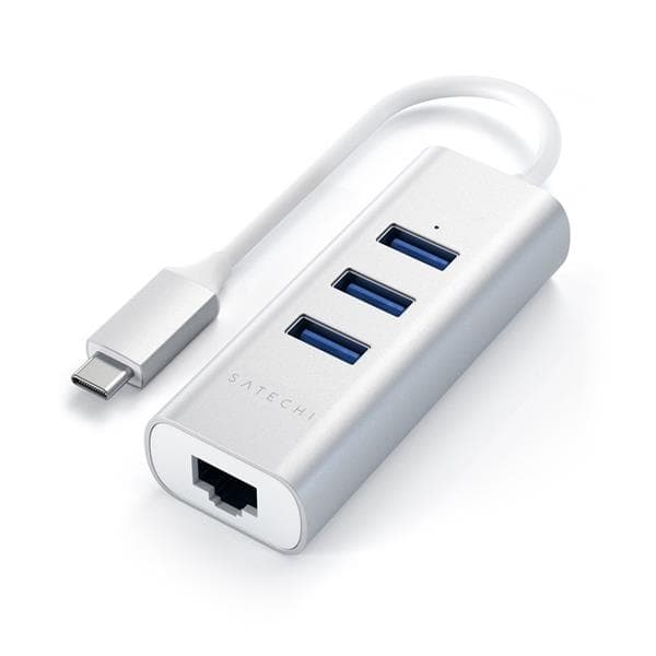 Satechi USB-C hubb av aluminium - Silver