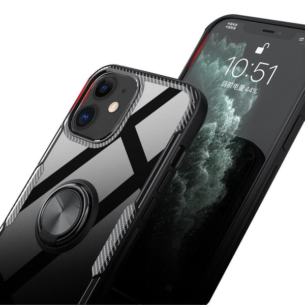 Smidigt Skal med Ringhållare LEMAN - iPhone 12
