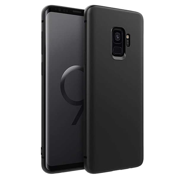 Tunt Svart Galaxy S9 Plus Skal Mobilskal 1mm TPU