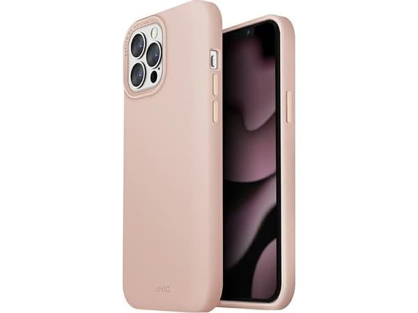 Kotelo Uniq UNIQ UNIQ EtuI Lino Hue MagSafe Apple 13 Pro vaaleanpunainen / vaaleanpunainen