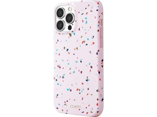 Veske UNIQ etui Coehl Terrazzo iPhone 13 Pro / 13 6.1 rosa rosa