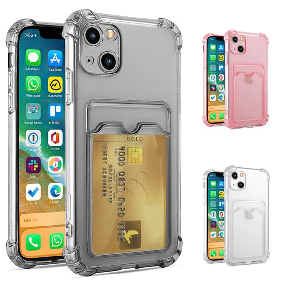 iPhone 13 - Card Kuori / Suoja Transparent