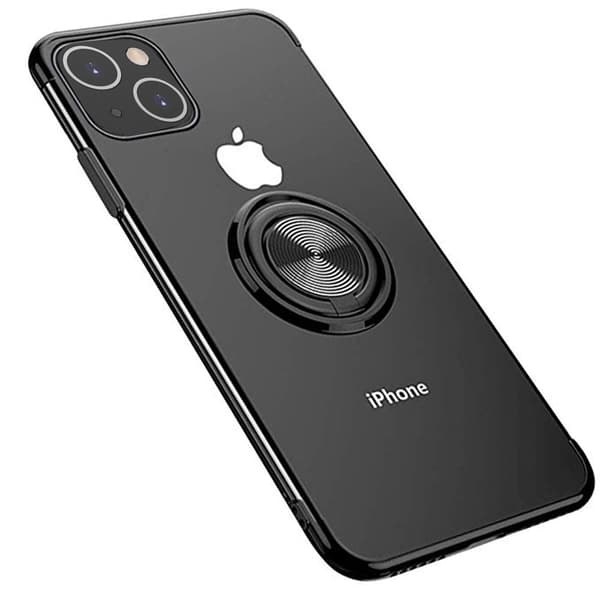Stilsäkert Skal med Ringhållare - iPhone 13 Svart