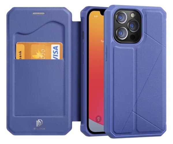 Flip Cover Fodral iPhone 13 Pro Max Blå Dux Ducis Skin X