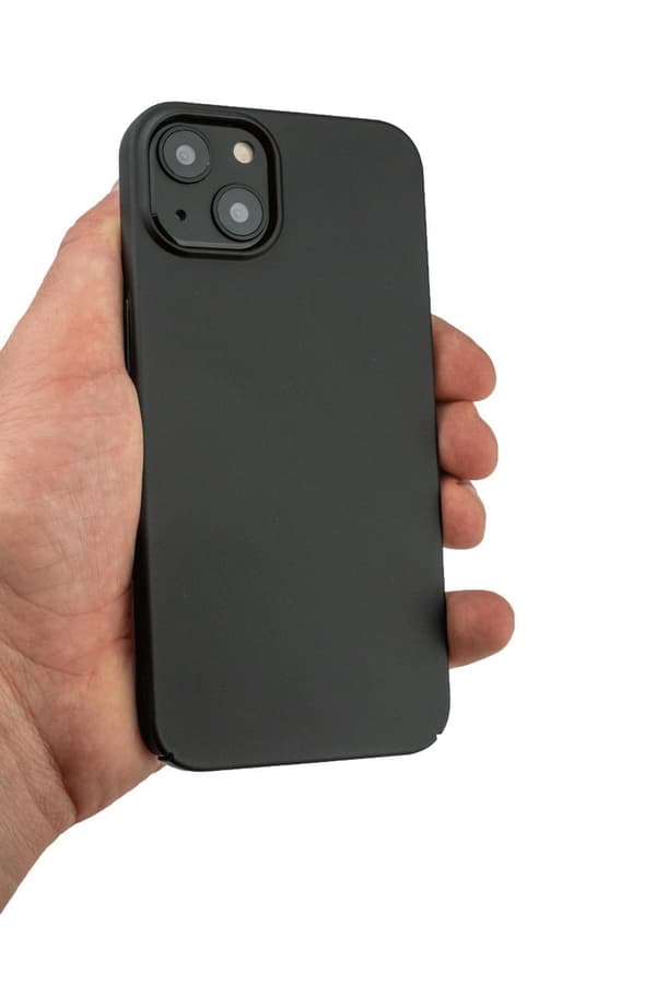 iPhone 13 Mini Tunt Gummibelagt Mattsvart Tunt Basic™