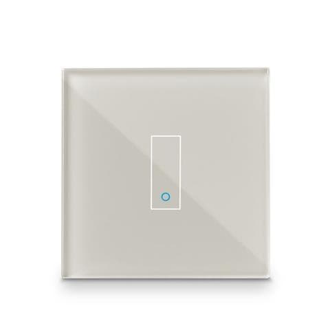 Iotty Smart Switch enkelknapps frontpanel - Smart strömbrytare Beige