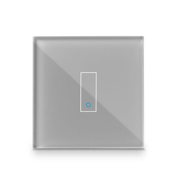 Iotty Smart Switch enkelknapps frontpanel - Smart strömbrytare - Grå