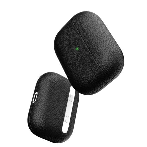 PodSkinz Artisan - Handgjort Läderfodral för dina Airpods Pro - Svart