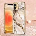 Miniatyrbillede 5 af 6: iPhone 12 Luksus glas skal guldbarok elegant rokokomarmor