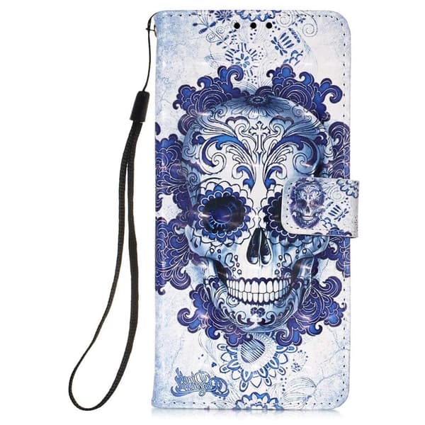 Plånboksfodral iPhone 13 Mini – Döskalle
