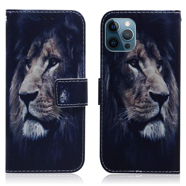 Plånboksfodral iPhone 13 Pro – Lejon