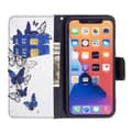 Miniatyrbillede 3 af 4: Plånboksfodral iPhone 13 – Blåa och Vita Fjärilar
