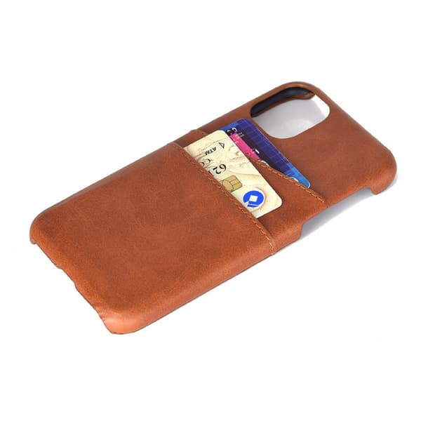 Praktiskt Skal med Kortfack - iPhone 13 Pro Brun Brun