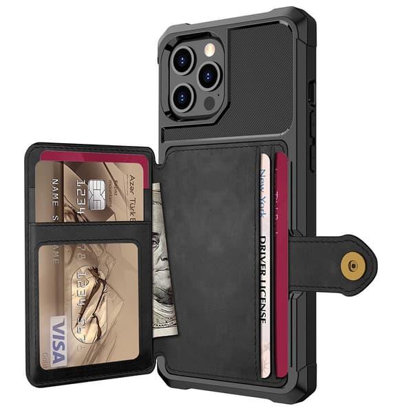 Stilsäkert Skal med Kortfack - iPhone 13 Pro Max