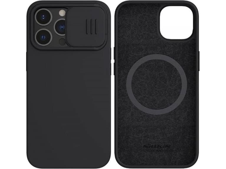 Nillkin Nillkin CamShield Silky Magnetic - Apple iPhone 13 Pro Case with Camera Cover (Elegant Black)
