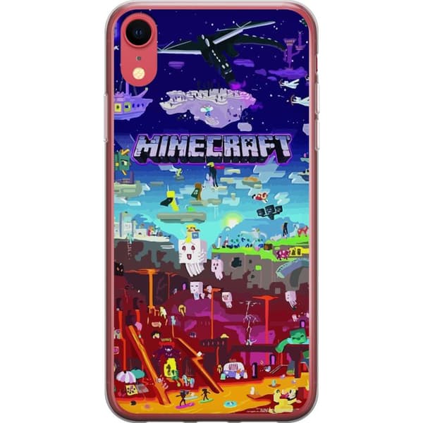 Apple iPhone XR Genomskinligt Skal MineCraft