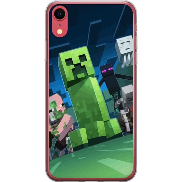 Apple iPhone XR Läpinäkyvä kuori MineCraft